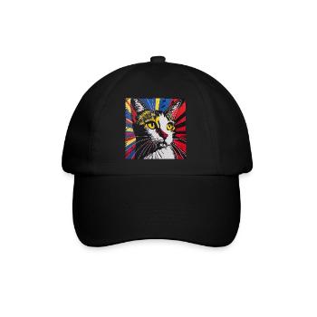 Chat, Motif De Chat - Casquette classique - noir/noir - Devant