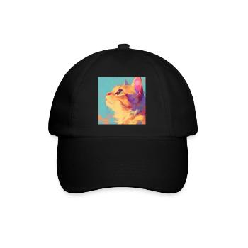 Chat, Motif De Chat - Casquette classique - noir/noir - Devant