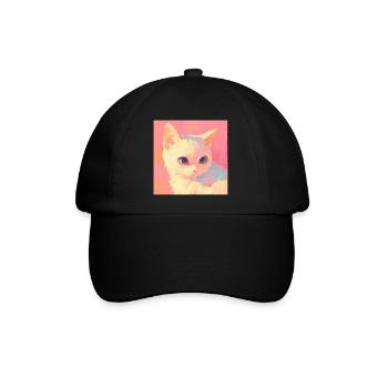 Chat, Motif De Chat - Casquette classique - noir/noir - Devant