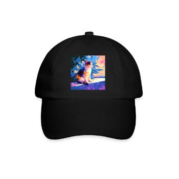 Chat, Motif De Chat - Casquette classique - noir/noir - Devant