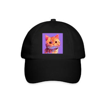 Chat, Motif De Chat - Casquette classique - noir/noir - Devant