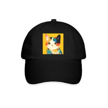 Chat, Motif De Chat - Casquette classique - noir/noir - Devant