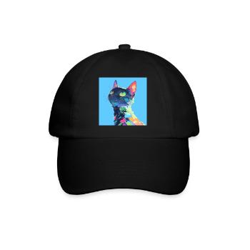 Chat, Motif De Chat - Casquette classique - noir/noir - Devant