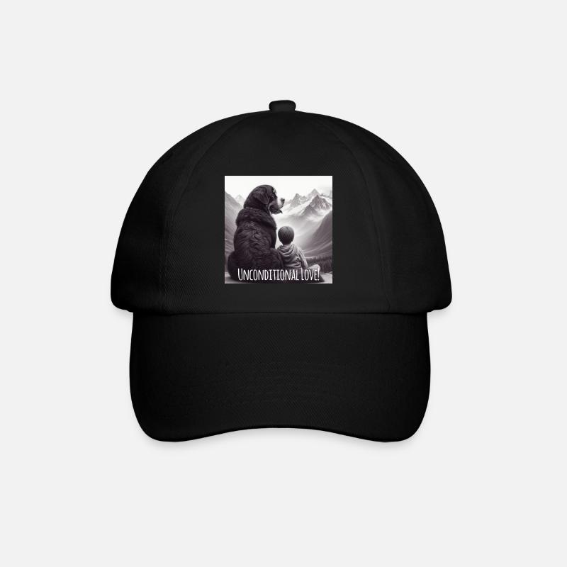 Berner Sennenhund - Baseballkappe - Schwarz/Schwarz