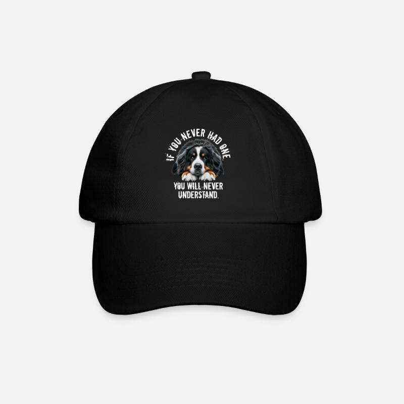 Berner Sennenhund - Baseballkappe - Schwarz/Schwarz