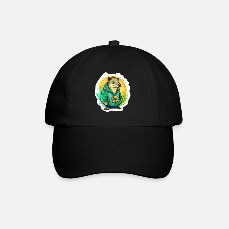 Little Water Rat - Baseball Cap - black/black