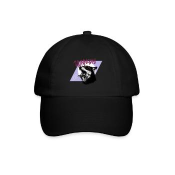 Hungry Like a Wolf - Retro 80s - Baseball Cap - black/black - Front