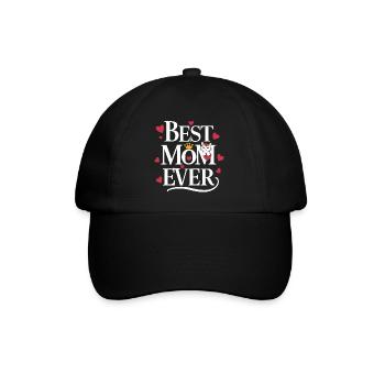 Best Mom Ever Mother's Day Cats - Baseball Cap - black/black - Front