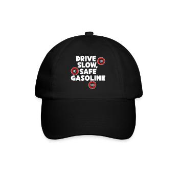 Gasoline Fuel Pump Energy Storage Refueling Statement - Baseball Cap - black/black - Front