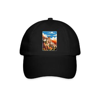 Cuenca Spain Vintage Travel Poster WPA Souvenir - Baseball Cap - black/black - Front
