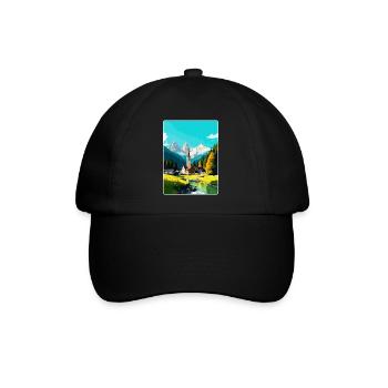 Garmisch Partenkirchen Germany Travel Poster WPA - Baseball Cap - black/black - Front