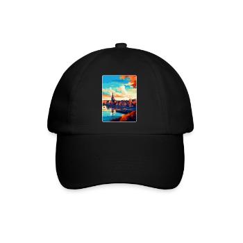 Nijmegen Netherlands Vintage Travel Poster WPA Art - Baseball Cap - black/black - Front