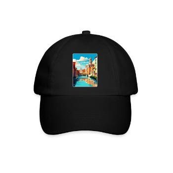 Girona Spain Vintage Travel Poster WPA Souvenir - Baseball Cap - black/black - Front