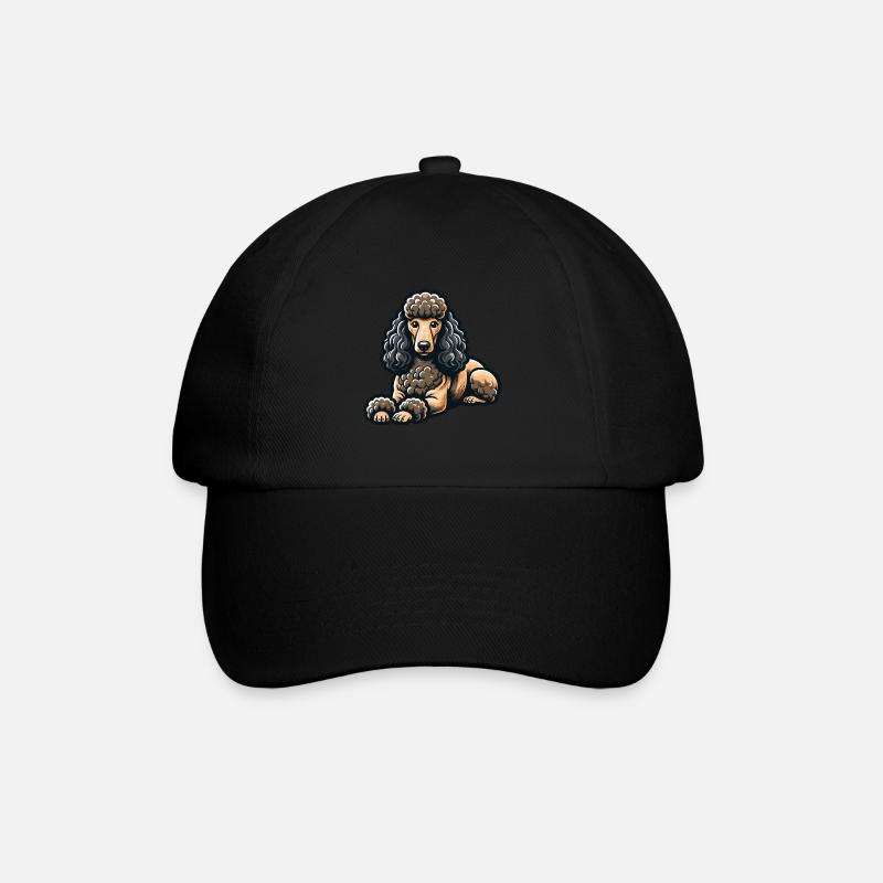 Pudel - Baseballkappe - Schwarz/Schwarz