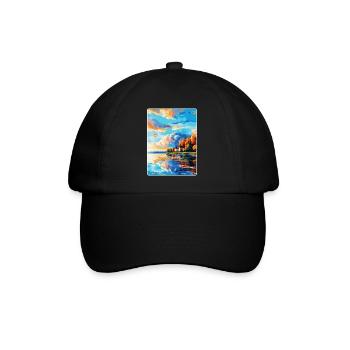 Kuopio Finlande Affiche de voyage vintage Souvenir WPA - Casquette classique - noir/noir - Devant