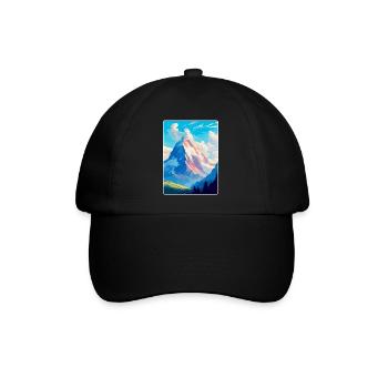 Eiger Suisse Affiche de voyage vintage souvenir - Casquette classique - noir/noir - Devant
