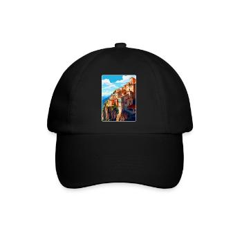 Cuenca Spain Vintage Travel Poster WPA Souvenir - Baseball Cap - black/black - Front