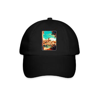 Cordoue Espagne Affiche de voyage vintage WPA Souvenir - Casquette classique - noir/noir - Devant