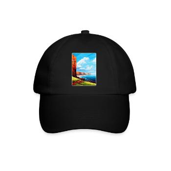 Isle Of Hoy Scotland Uk Vintage Travel Poster WPA - Baseball Cap - black/black - Front