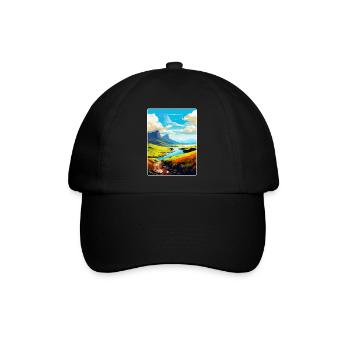 Isle Of Skye Scotland Uk Vintage Travel Poster WPA - Baseball Cap - black/black - Front