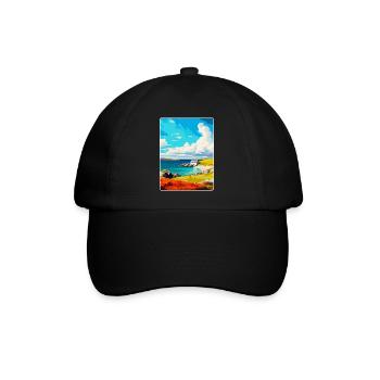 Shetland Écosse Royaume-Uni Affiche de voyage vintage WPA Art - Casquette classique - noir/noir - Devant