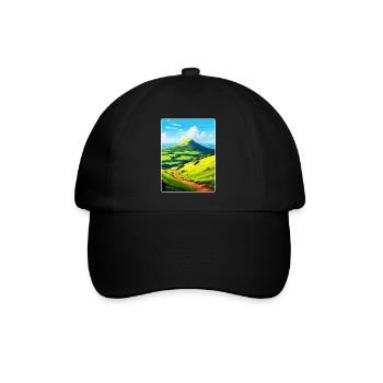 Duncryne Hill Stirling Vintage Travel Poster WPA - Baseball Cap - black/black - Front