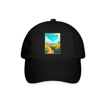 Ridgeway National Trail Travel Poster Souvenir WPA - Baseball Cap - black/black - Front