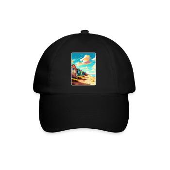 Southwold England Uk Travel Poster Souvenir WPA - Baseball Cap - black/black - Front