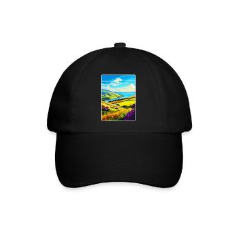 Parc national d’Exmoor Affiche de voyage Souvenir WPA - Casquette classique - noir/noir - Devant