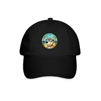 Koolie Chien Race Dessin Animé Lunettes de Soleil Plage - Casquette classique - noir/noir - Devant