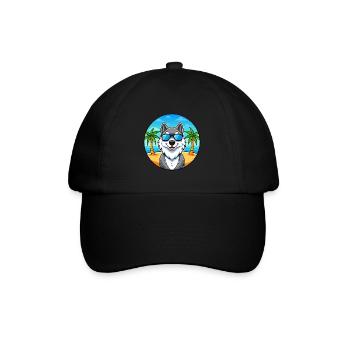Lunettes de soleil Seppala Siberian Sleddog Breed Cartoon - Casquette classique - noir/noir - Devant
