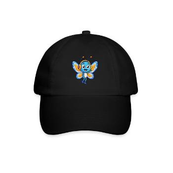 Papillon Drôle Dessin Animé Personnage Casque Musique - Casquette classique - noir/noir - Devant