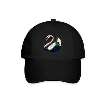 cygne dessin animé personnage animal de compagnie coloré - Casquette classique - noir/noir - Devant