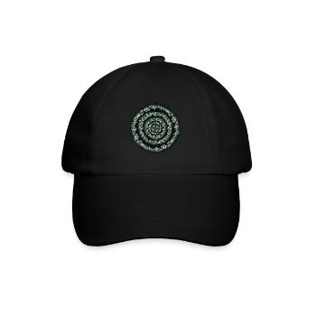 Magischer Kreis - Baseballkappe - Schwarz/Schwarz - Vorne