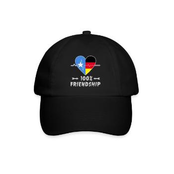 L'amitié entre la Somalie et l'Allemagne est - Casquette classique - noir/noir - Devant