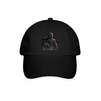Cthulhu Lord and Savior Monster Horror T-Shirt - Baseballkappe - Schwarz/Schwarz - Vorne