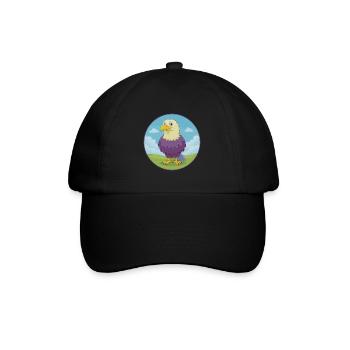 Adler Niedlich Kawaii Cartoon Clipart Tier Haustier - Baseballkappe - Schwarz/Schwarz - Vorne
