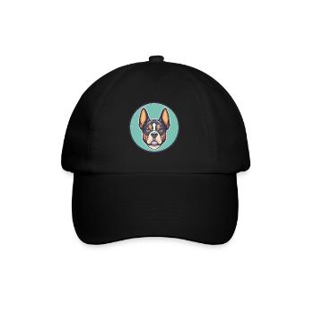 Braque Saint Germain Hunderasse Cartoon Kawaii Haustier - Baseballkappe - Schwarz/Schwarz - Vorne