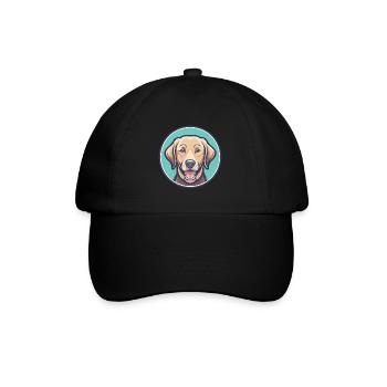 Chesapeake Bay Retriever Dog Breed Cartoon Kawaii - Baseball Cap - black/black - Front