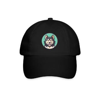 Karakachan Chien Race Dessin animé Kawaii Clipart Animal - Casquette classique - noir/noir - Devant
