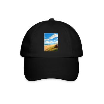 Norfolk Coast Aonb Affiche de voyage Souvenir Paint WP - Casquette classique - noir/noir - Devant