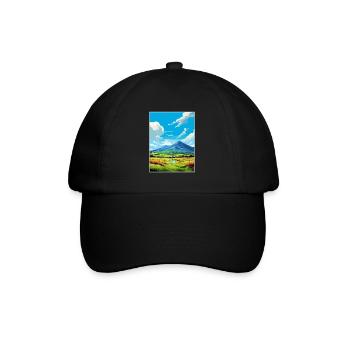 Mourne Mountains Aonb Travel Poster Souvenir WPA - Baseball Cap - black/black - Front