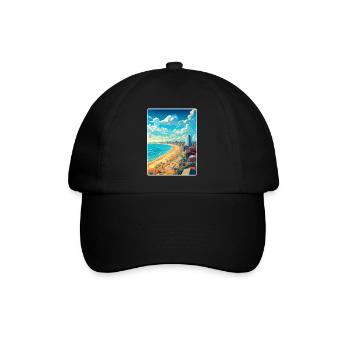 Mar del Plata Affiche de voyage Peinture Souvenir WPA - Casquette classique - noir/noir - Devant