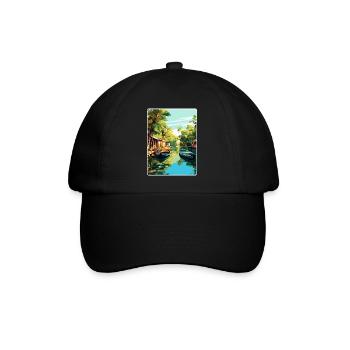 Tigre Argentina Travel Poster Souvenir Paint WPA - Baseball Cap - black/black - Front