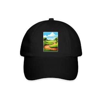 Bethpage Black Golf Club Travel Poster Souvenir - Baseball Cap - black/black - Front