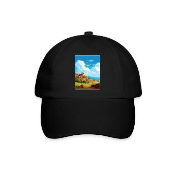Némée Grèce Affiche de voyage Peinture de carte postale souvenir - Casquette classique - noir/noir - Devant