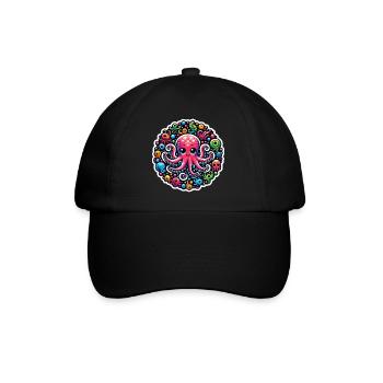 Octopus Octopus Fish - Baseball Cap - black/black - Front
