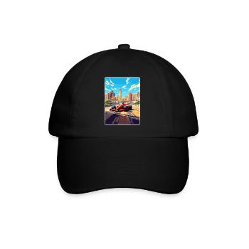 Baku Circuit Motorsport Race Azerbaijan Travel WPA - Baseball Cap - black/black - Front
