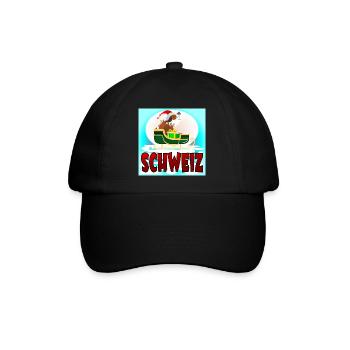 CHRISTMAS ST. BERNARDS - SWISS DOG SWITZERLAND - Baseball Cap - black/black - Front