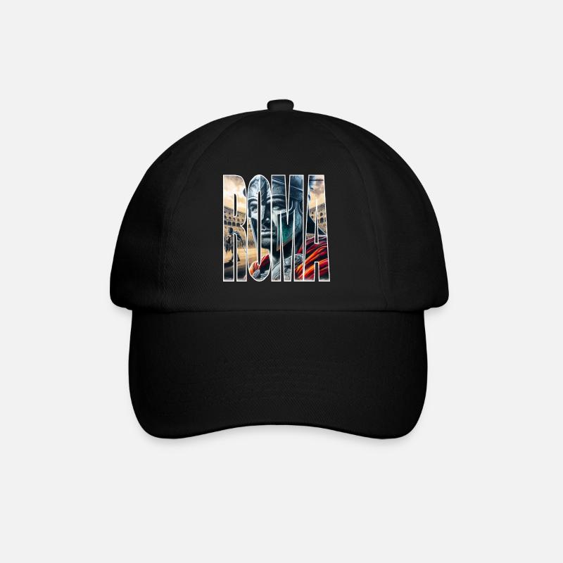 ROMA - Baseball Cap - black/black
